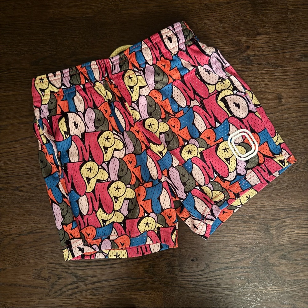 OVERTIME SHORTS YS: Colorful Graphic Print Shorts